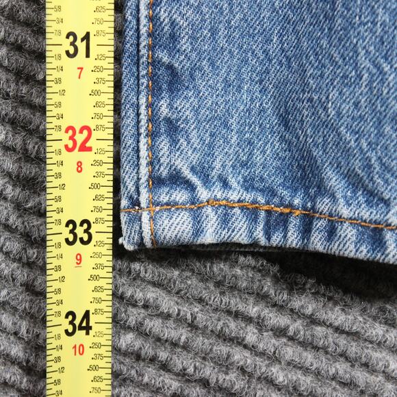 Levis Jeans Mens 35x34 Blue Straight Leg Classic 100 Cotton - Picture 9 of 11